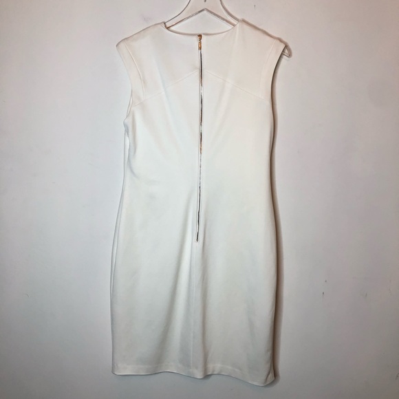 Karl Lagerfeld Ivory Midi Dress. Size 10 - Picture 2 of 7